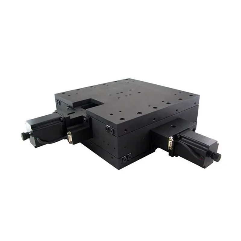 PT-XY170 XY 300*300Motorized  Linear Stage  Microscope Stage Electric XY Integral Combinating Platform 170mm Travel linear table