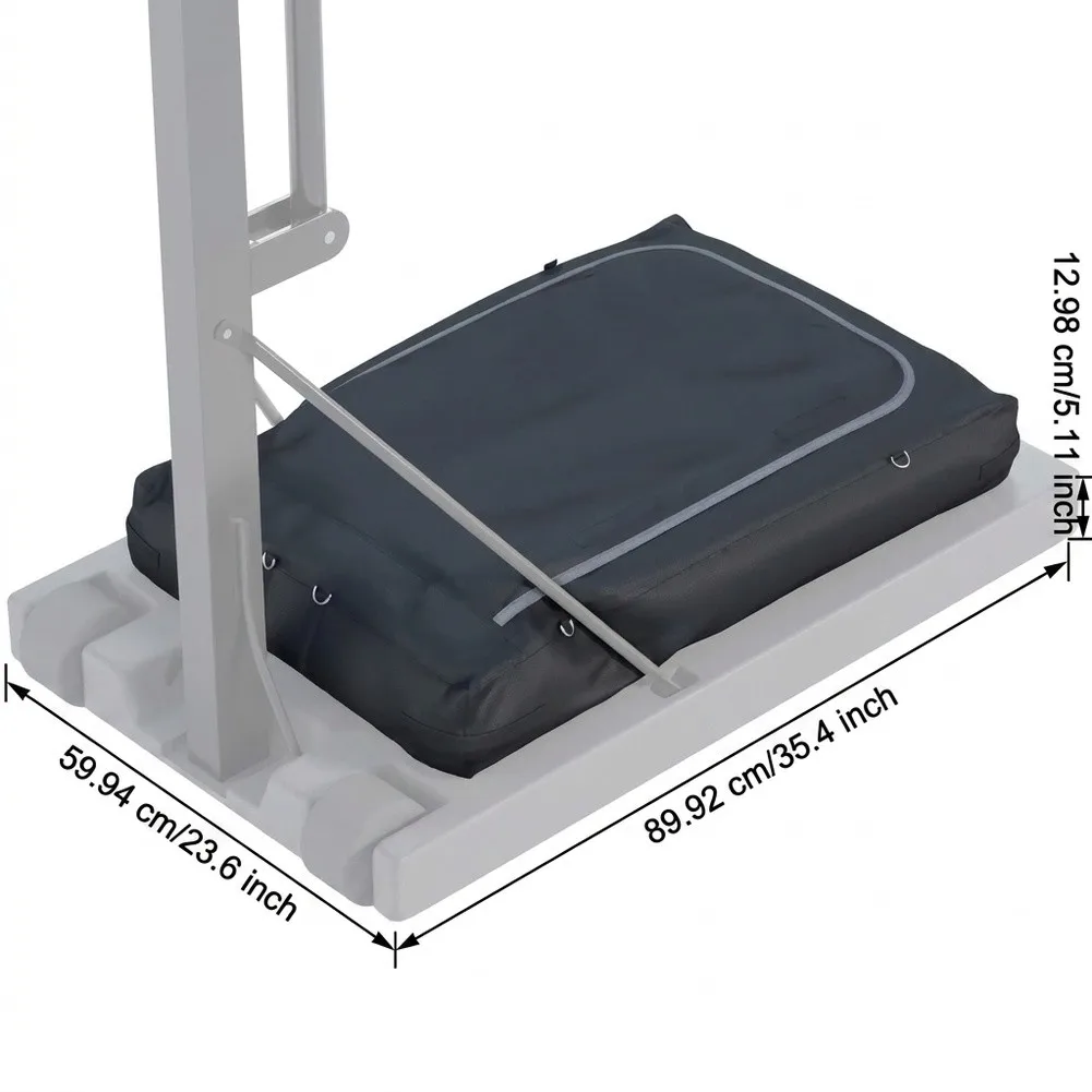 Black Basketball Base Weight Bag for Outdoor For Hoop Stability Portable Sand Filling Bag 100 x 64 x 15 cm Oxford