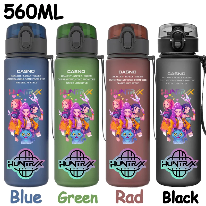 560 مللي KPop: شيطان الصيادين التدرج الرملي كوب ماء رومي ميرا زوي زجاجة الأطفال HUNTR/X Gourde طالب الكبار شرب كوب هدية