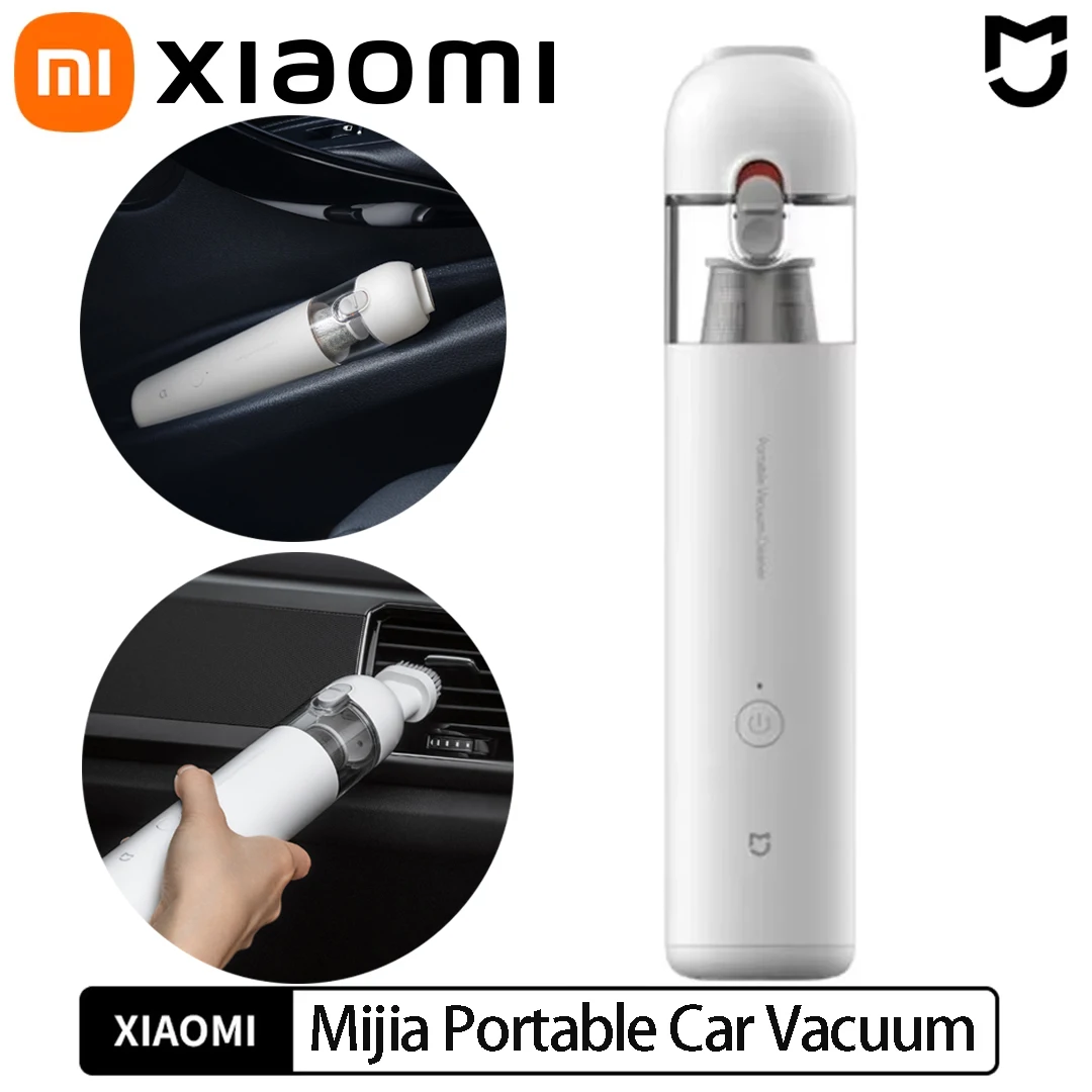 

Xiaomi Mijia Portable Car Vacuum Cleaner Mini Handheld Wireless Cleaning Machine for Home Auto Supplies 13000Pa Cyclone Suction