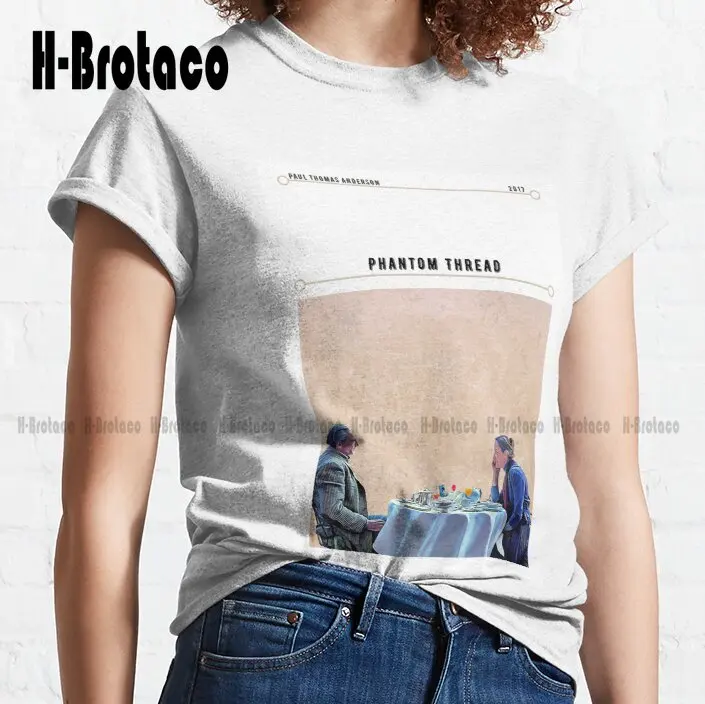 Men Women Phantom Thread Movie Poster Classic T-Shirt T Shirts For Women Men Fashion Outdoor Simple Vintag Casual T Shirts Retro