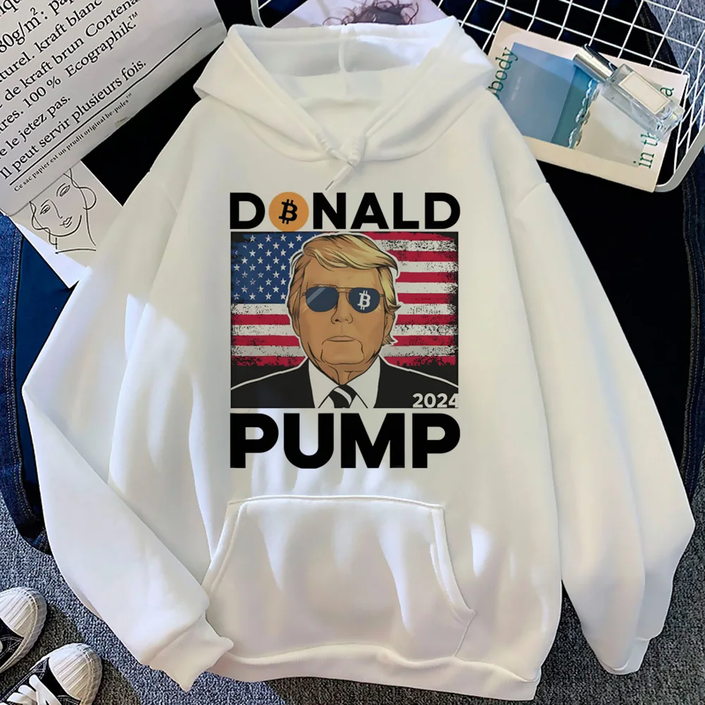 Donald Trump hoodie anime manga anime sweater kawaii pattern girl tracksuits sweatshirts elegant trendy athleisure soft fabric