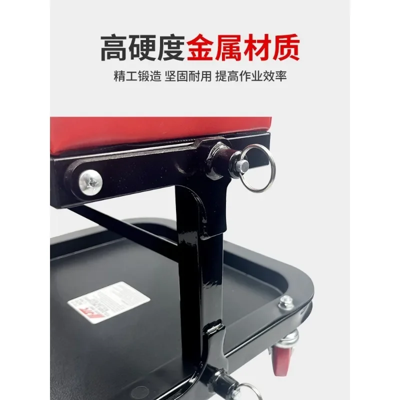 Work stool car film maintenance storage mobile repair stool car beauty polishing work chair foldable