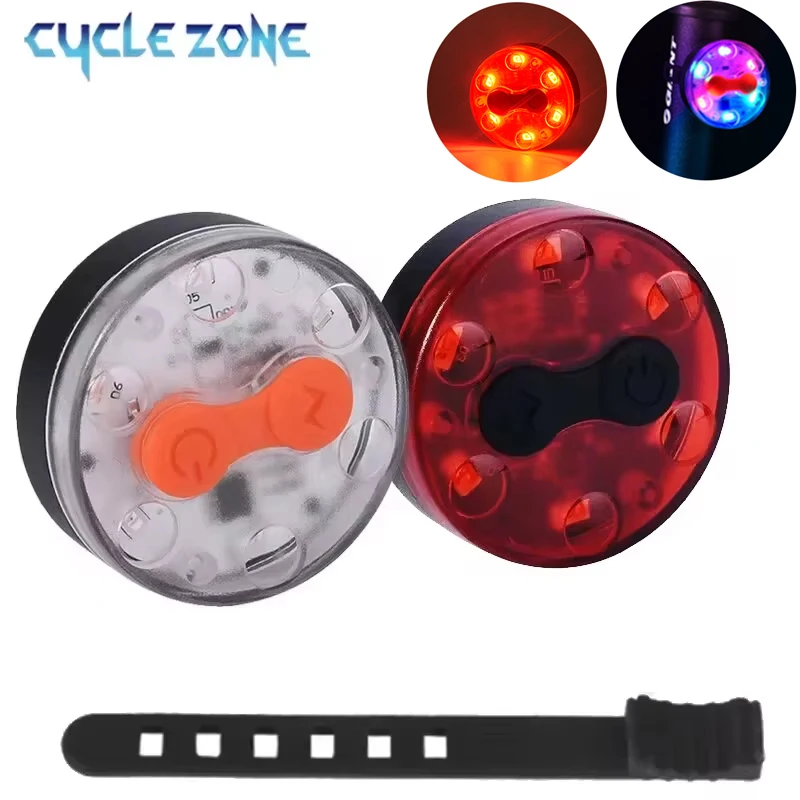 

6 LED Bicycle Rear Lights USB Rechargeable MTB Road Bike Flashing Red Light Night Riding Safety Warning Lamp Cycling Accessories