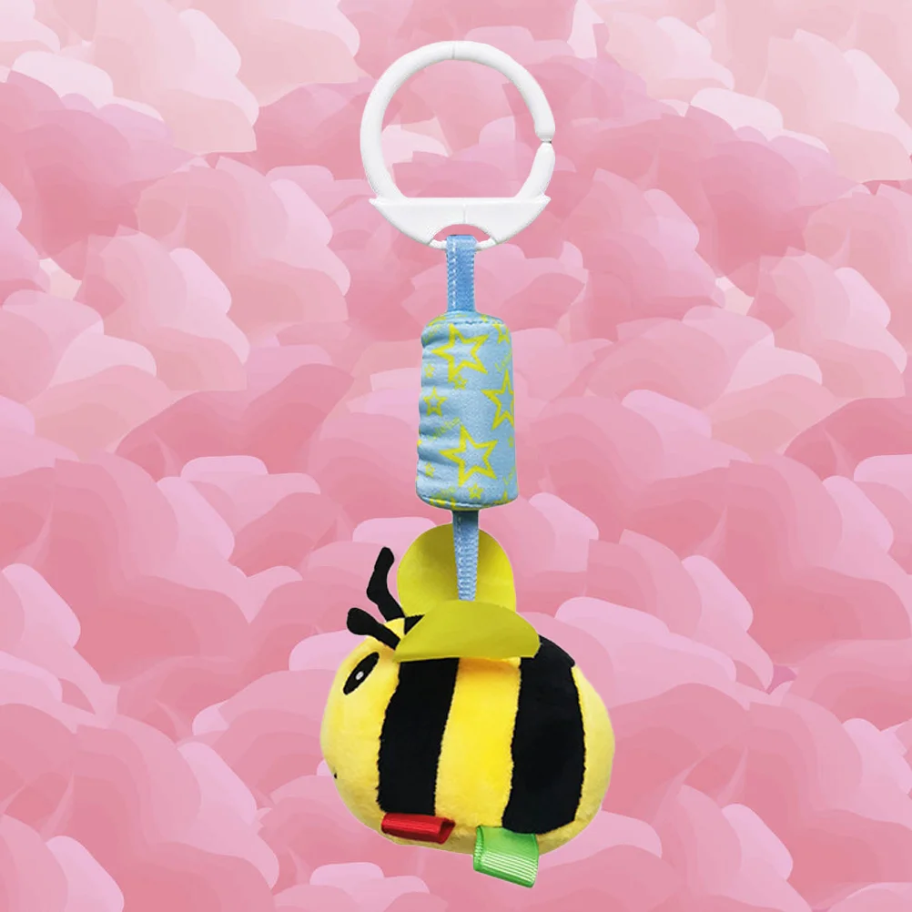 

Baby Cartoon Pendant Creative Cradle Hanging Rattles Infant Bedside Bells Yellow (Bee) Baby Bedside Pendant