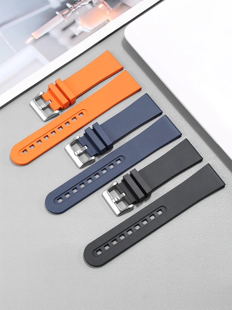 

Fluororubber Strap Suitable for Blancpain Fifty Fathoms 50 Finds 5015 1130 52A Strap Male 23mm