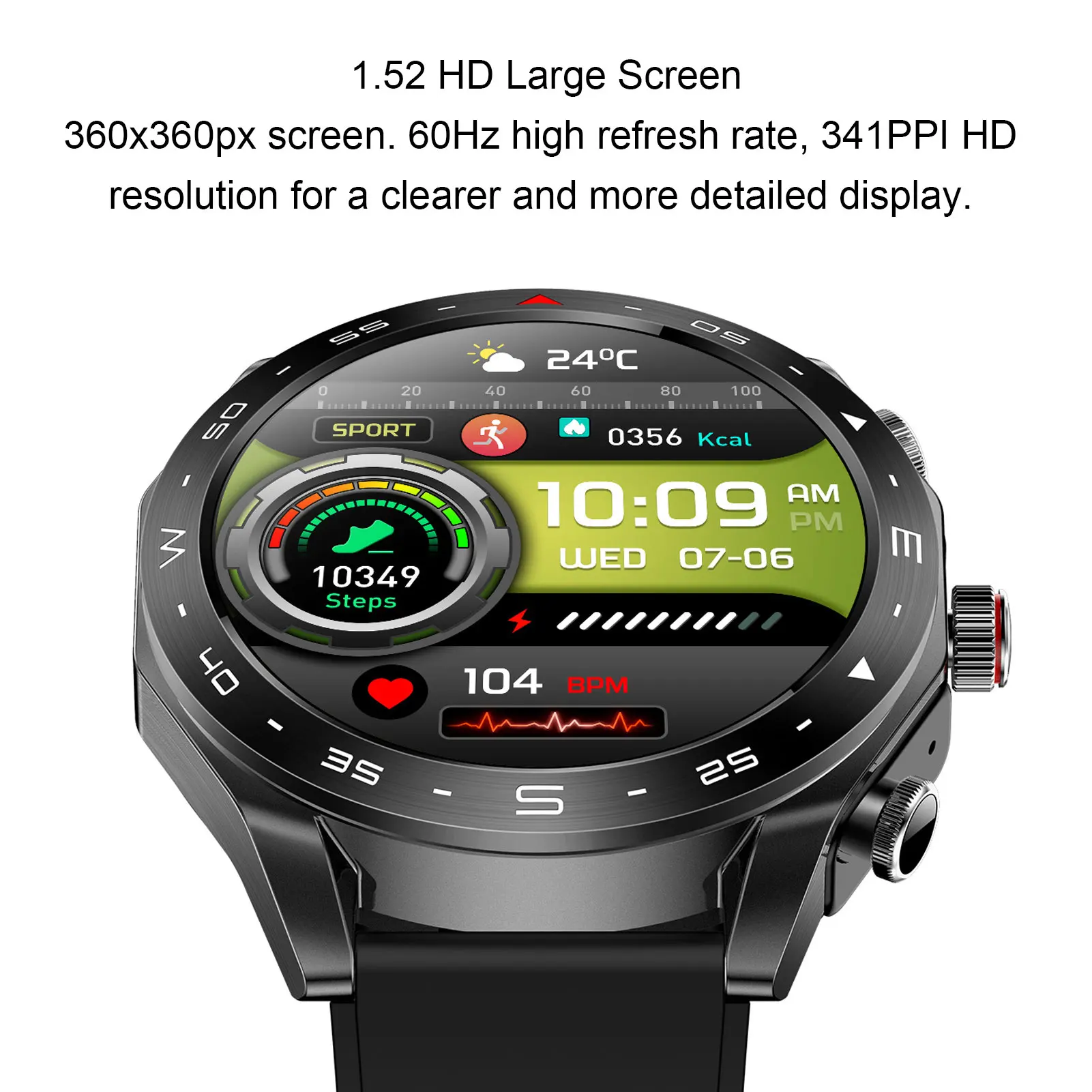 2 in 1 Smartwatch Water Proof Timer Bluetooth Noise Canceling Earbuds Alarm Clock Weather Forecast Fitness Watch for Daily Use