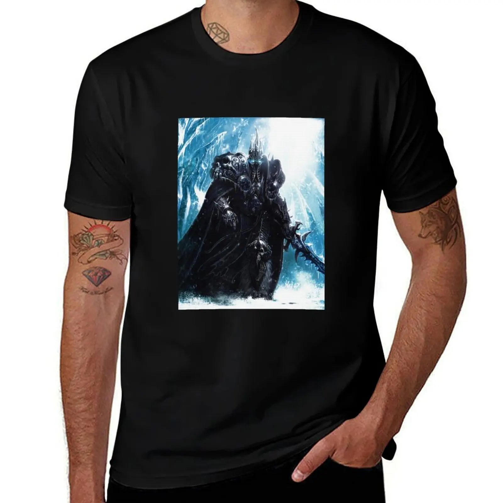 

The Lich King in Icecrown Graphic Retro s for Women Best Retro Graphic s Video Game s Retro Video Game Arcade Games T-Shirt