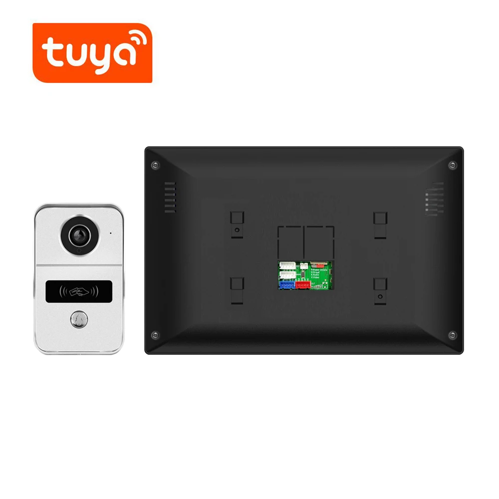 Imagem -06 - Tuya Inteligente 10 Polegada sem Fio Wifi Vídeo Porta Telefone Home Intercom Sistema com Rfid Campainha Câmera Desbloquear Registro Movimento 1080p