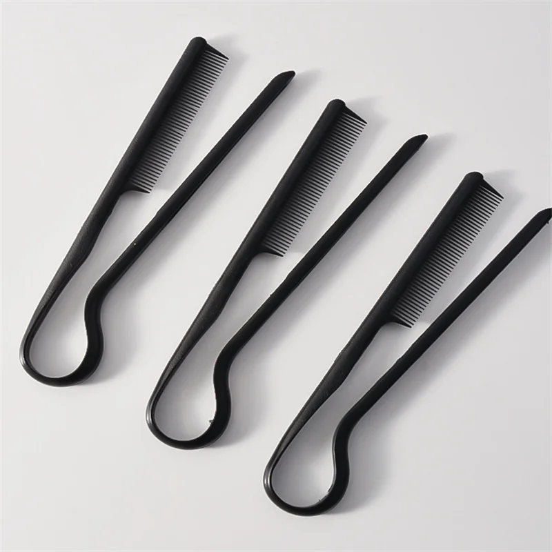 

1PC V-Comb Hairdressing Tool Messy Hair Finishing Straightening Splint Clip for Hair Wigs - Hair Styling Comb