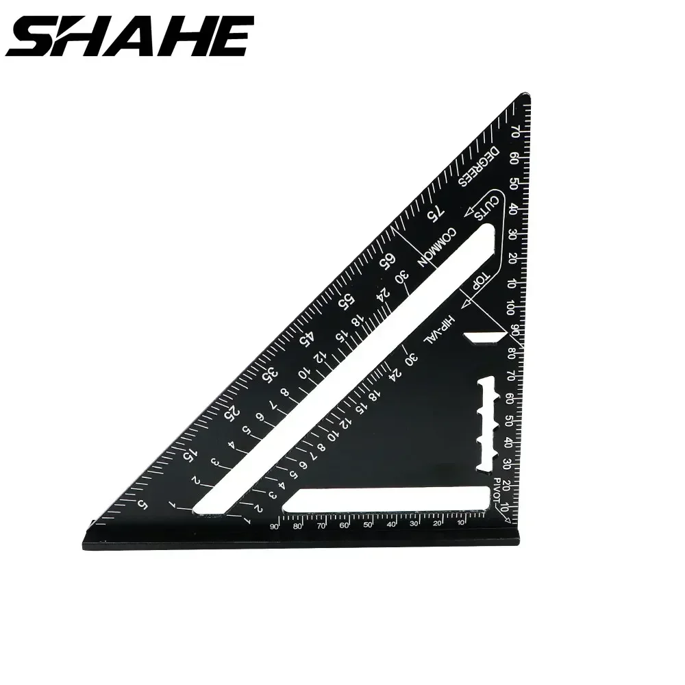 7inch Triangle Ruler 90 Degree Square Ruler Woodworking Measurement Tool Carpenter Square Tool Angle Protractor