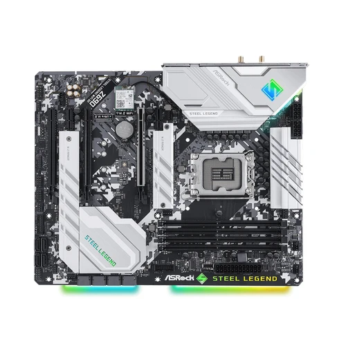 Imagen 2 del producto Placa base ASRock Z690 STEEL LEGEND WIFI 6E compatible con LGA 1700 i9-14900K i7-12700K i5-12400F CPU 4xDDR4 USB3.2 Gen2 PCIe5.0 ATX