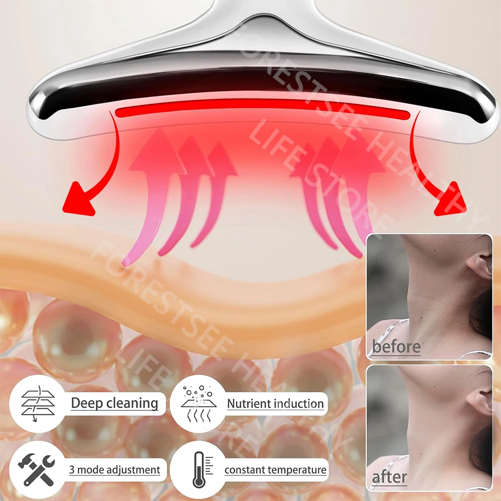 3 in 1 Gesichts-Nacken-Schönheits massage gerät und Facelifting-Anti-Falten-Massage gerät V-förmiges Anti-Aging-Schönheits gerät