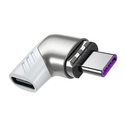 Elbow 120W USB Type C Magnetic Adapter 90 Degree Fast Charging Magnetic Converter For Macbook iPad Pro Switch Samsung