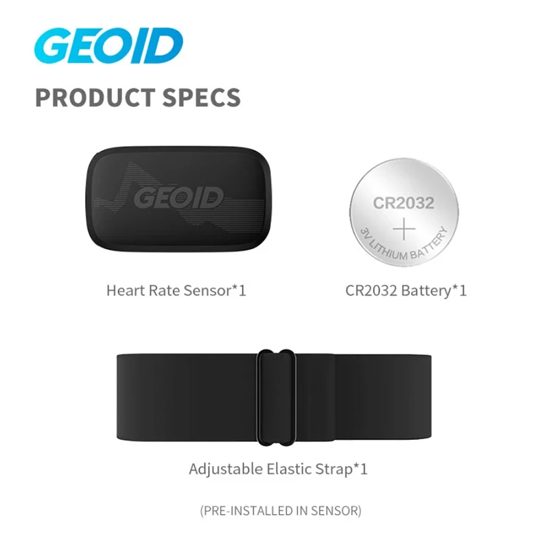 GEOID HS500 심박수 스트랩 센서 사이클링 컴퓨터 심박수 모니터 Wahoo Garmin 용 방수 Bluetooth ANT +