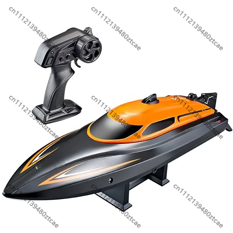 For HJ812 2.4G High Speed RC Racing Boat With LED Light Self Righting Reset Function Outdoor Water Hobby Kids Toy