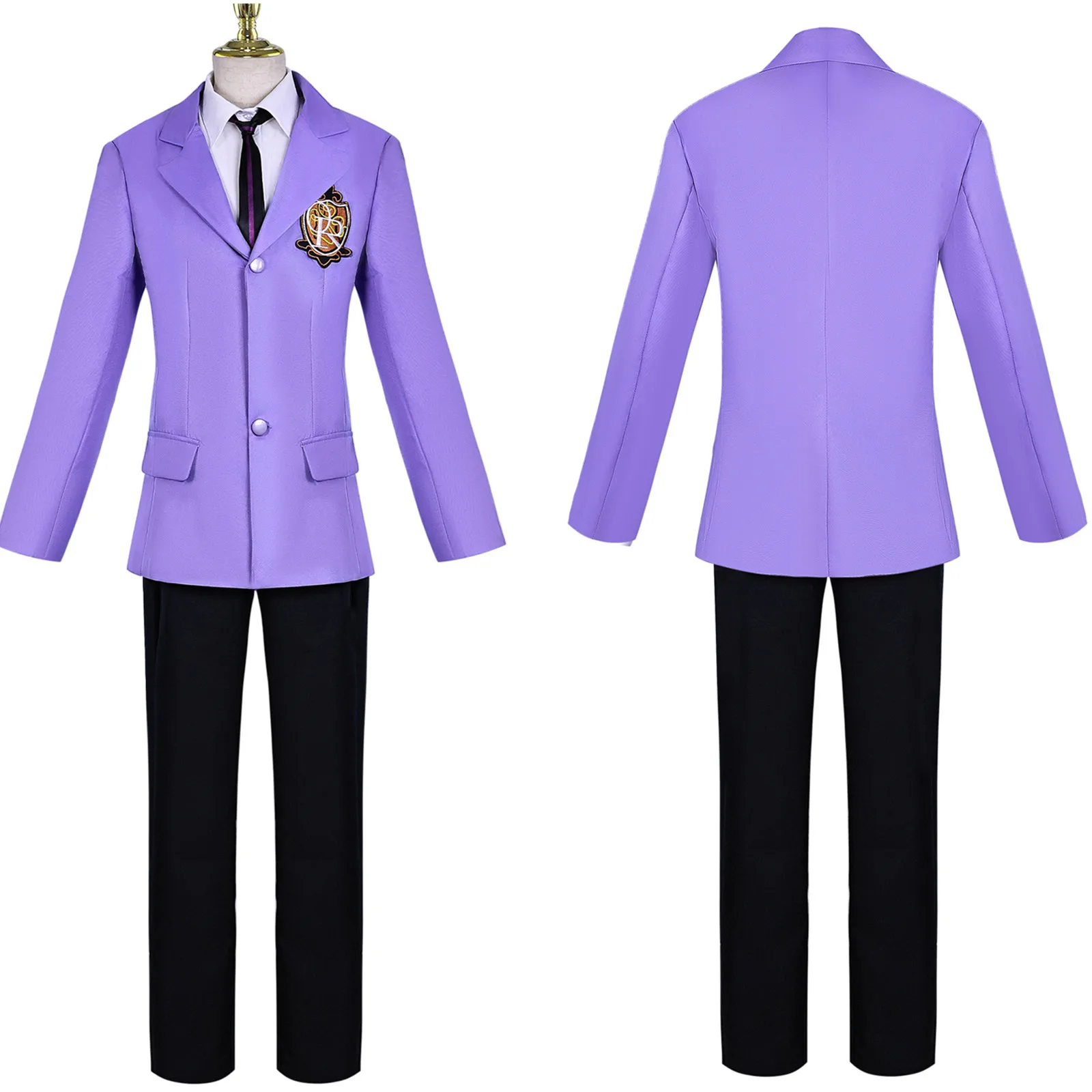 

Anime Fujioka Haruhi Cosplay Costume Host Club Cosplay Schoolboy School Uniforms Suou Tamaki Uniform Suit Halloween Party Outfit