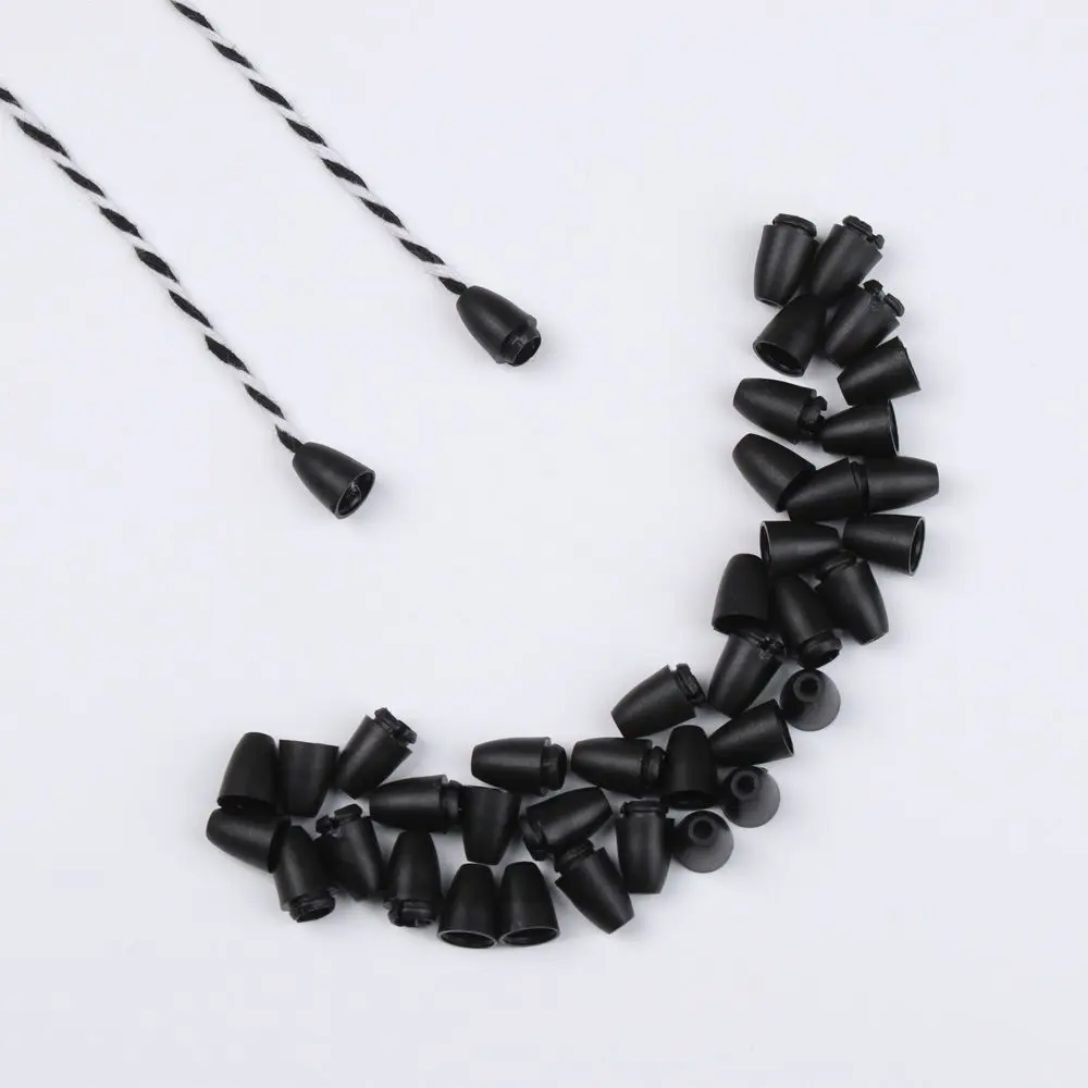 20Pcs Black Jewelry Bracelet Lanyard Clasp Breakaway Clasps Safety Clasps Bead Barrel Connectors
