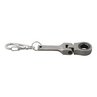 10mm Ratchet Spanner Portable Wrench Metal Racing Keychain Key Chain Ring Keyring Adjustable Wrench Tools Tool