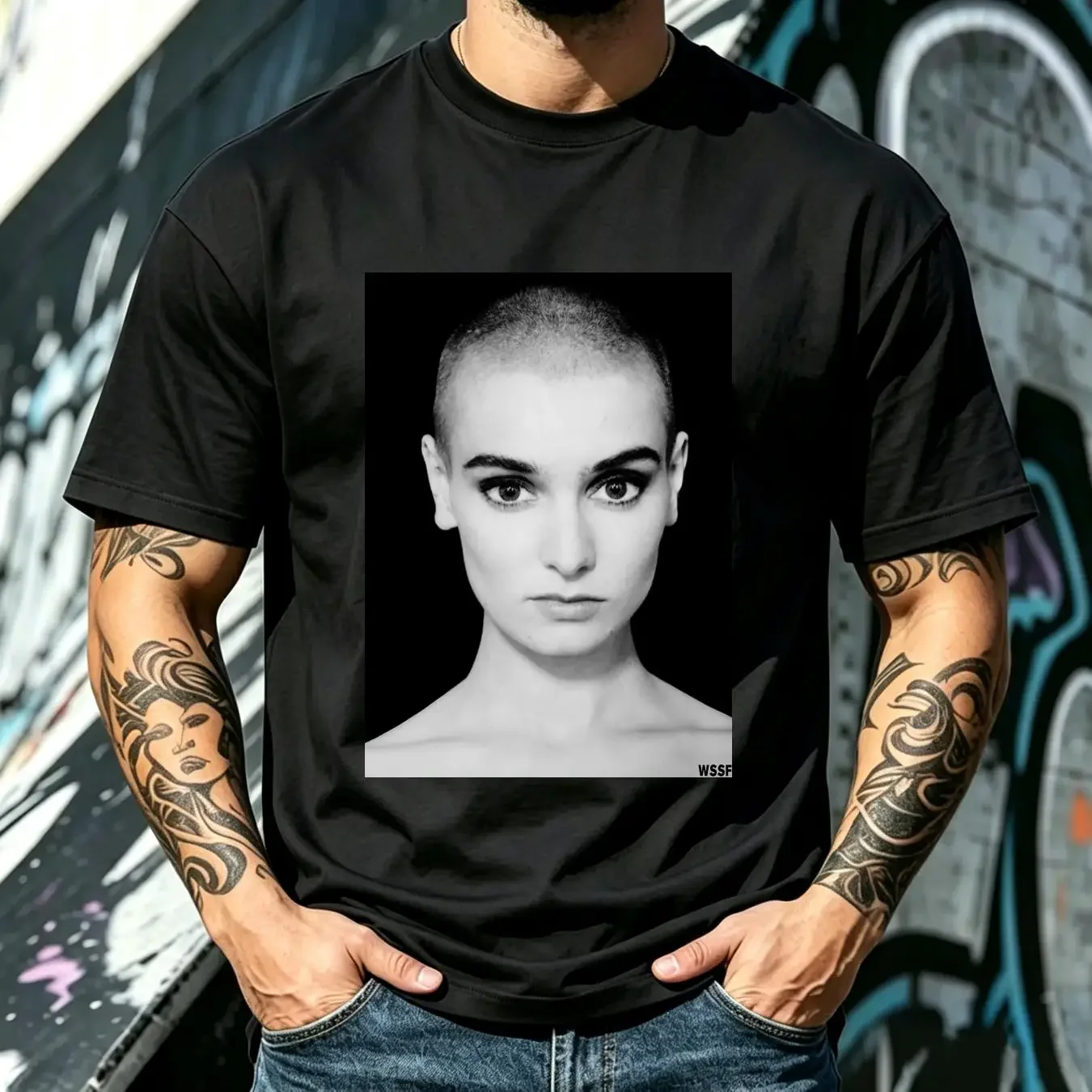 washed T Shirt Sinead O Connor Potrait Fight The Re al Enemy White S 4XL CG608 vintage Washed Unisex Top For Everyday Wear