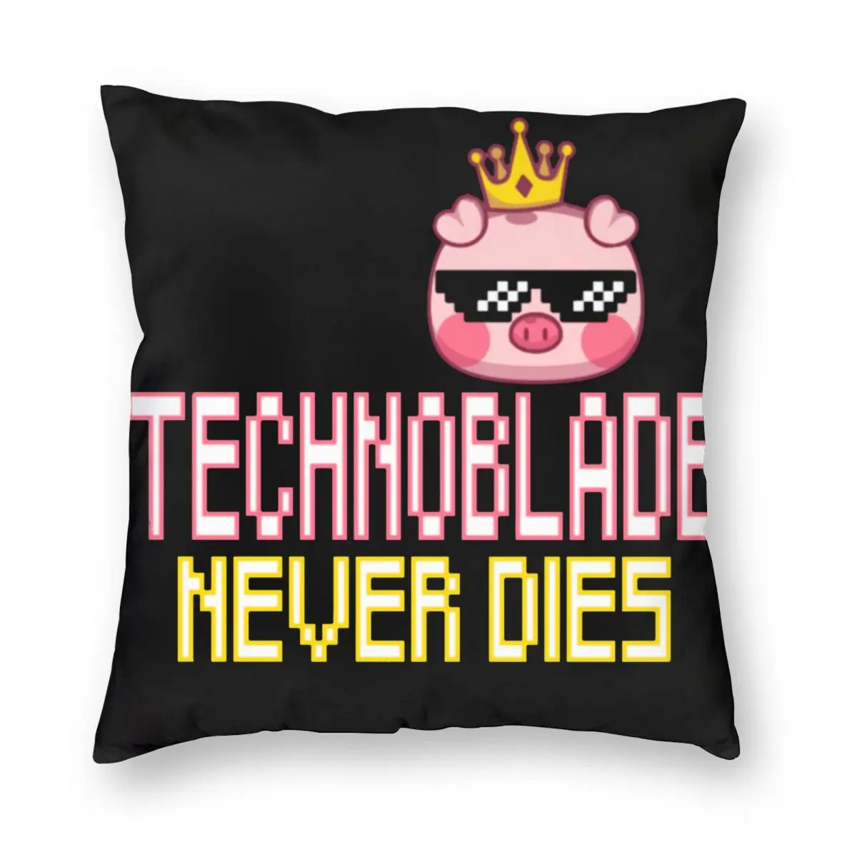 Technoblade Never Dies Pillowcase Printed Fabric Cushion Cover Decorations Dream Team Throw Pillow Case Cover Home Square 40X40