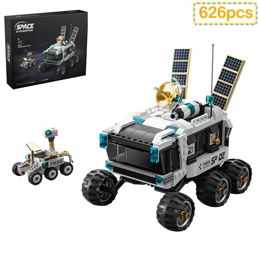 

Space Series 626PCS Lunar Explorer Model Building Blocks Creative Boys Assembly Ornament Educational Small Bricks DIY Toys Gifts