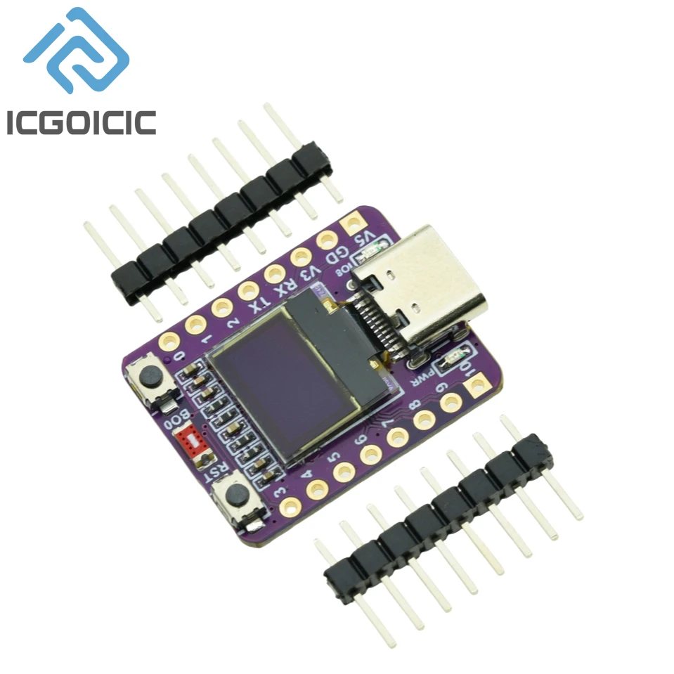 Carte de développement OLED ESP32-C3 avec module OLED 0.42 pouces, antenne en céramique, wifi, Bluetooth, carte de développement supermini ESP32