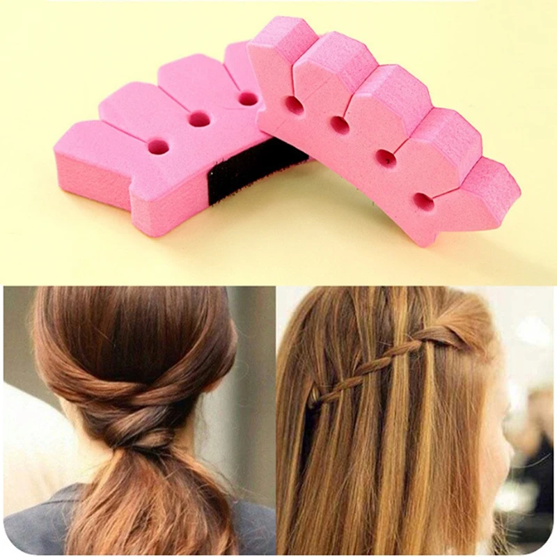 1pcs Women Girls DIY Sponge Hair Braider Plait Hair Twist Braiding Tool Hair Styling Tools Braid Hair