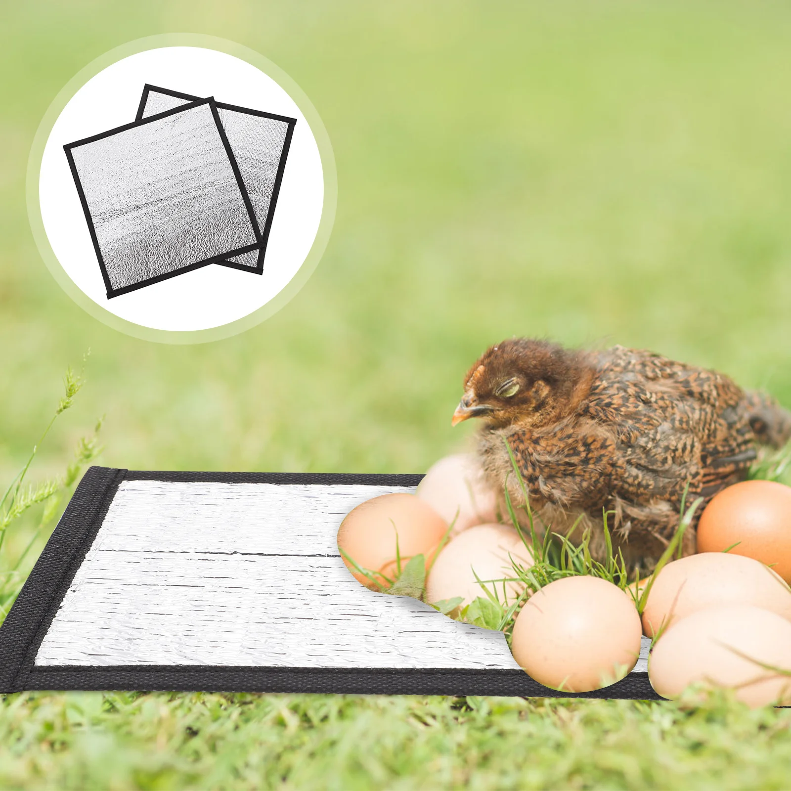 

2pcs Heating Pad For Pets Self-Warming Mat Winter Pet Warmer Reflective Film Terrarium Insulation Reptile Heat Pad Warm Mat For