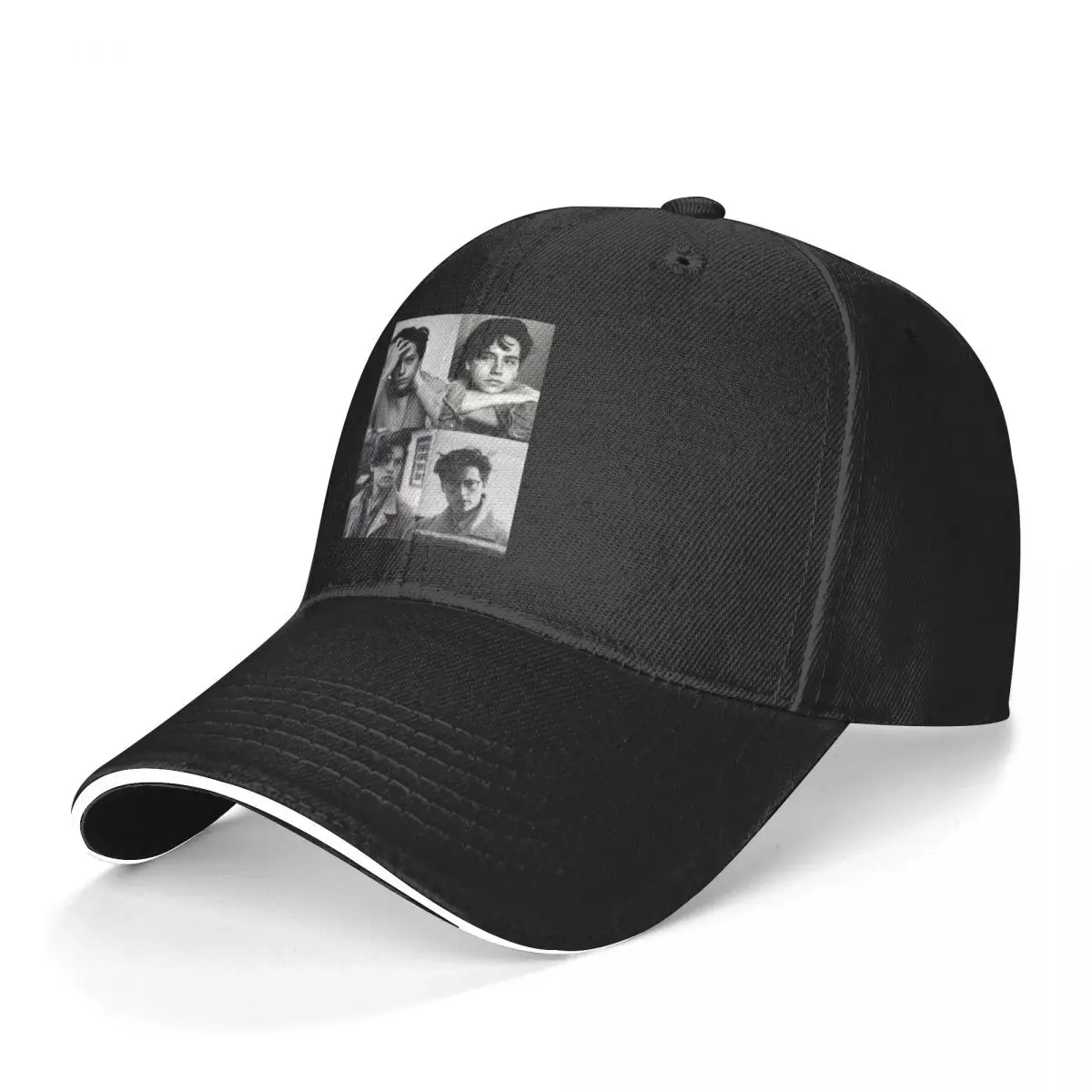 Riverdale Southside Serpents Baseball Cap Cole Sprouse Collage B W Outdoor Fashionable Baseball Hat Crazy Printed Polyester Cap