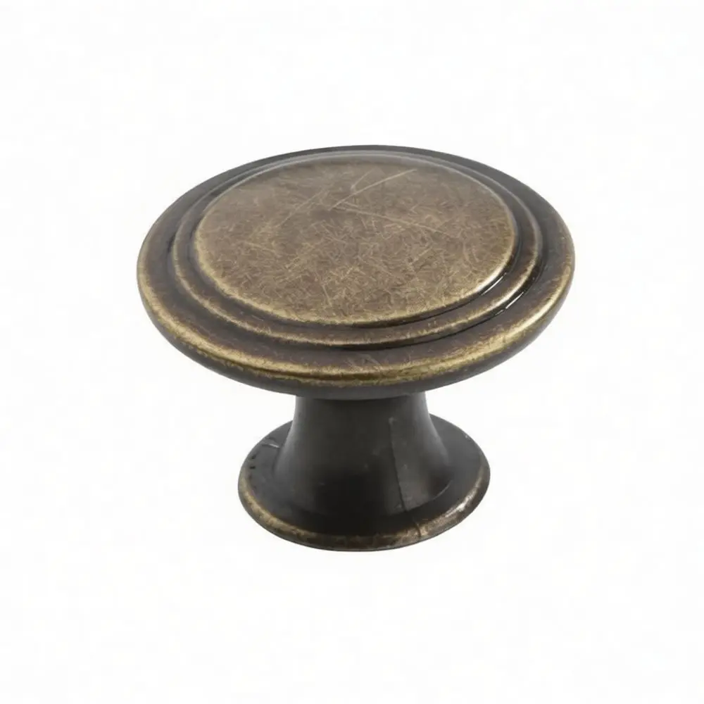 Vintage Floral Cabinet Handles Zinc Alloy Drawer Knobs Round Decorative Furniture Hardware For Modern Home Wardrobe Doors