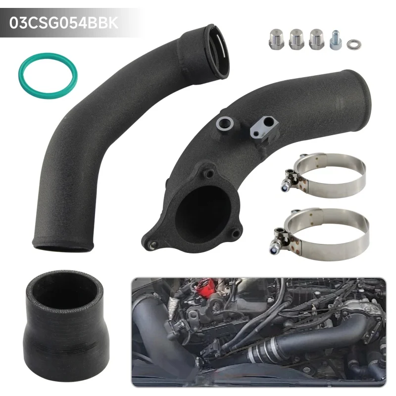 

Black Aluminum Intake Charge Intercooler Pipe Kit for BMW B58 Engine M140i M240i 340i xDrive F21 F22 F23 F30 G30 G32 2016-2021