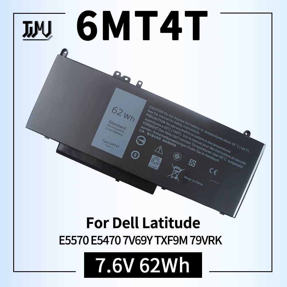Imagem -01 - Bateria Compatível para Dell Latitude Precisão 15 3510 M3510 Série 7v69y Txf9m 79vrk Hk6dv 6mt4t E5470 6mt4t