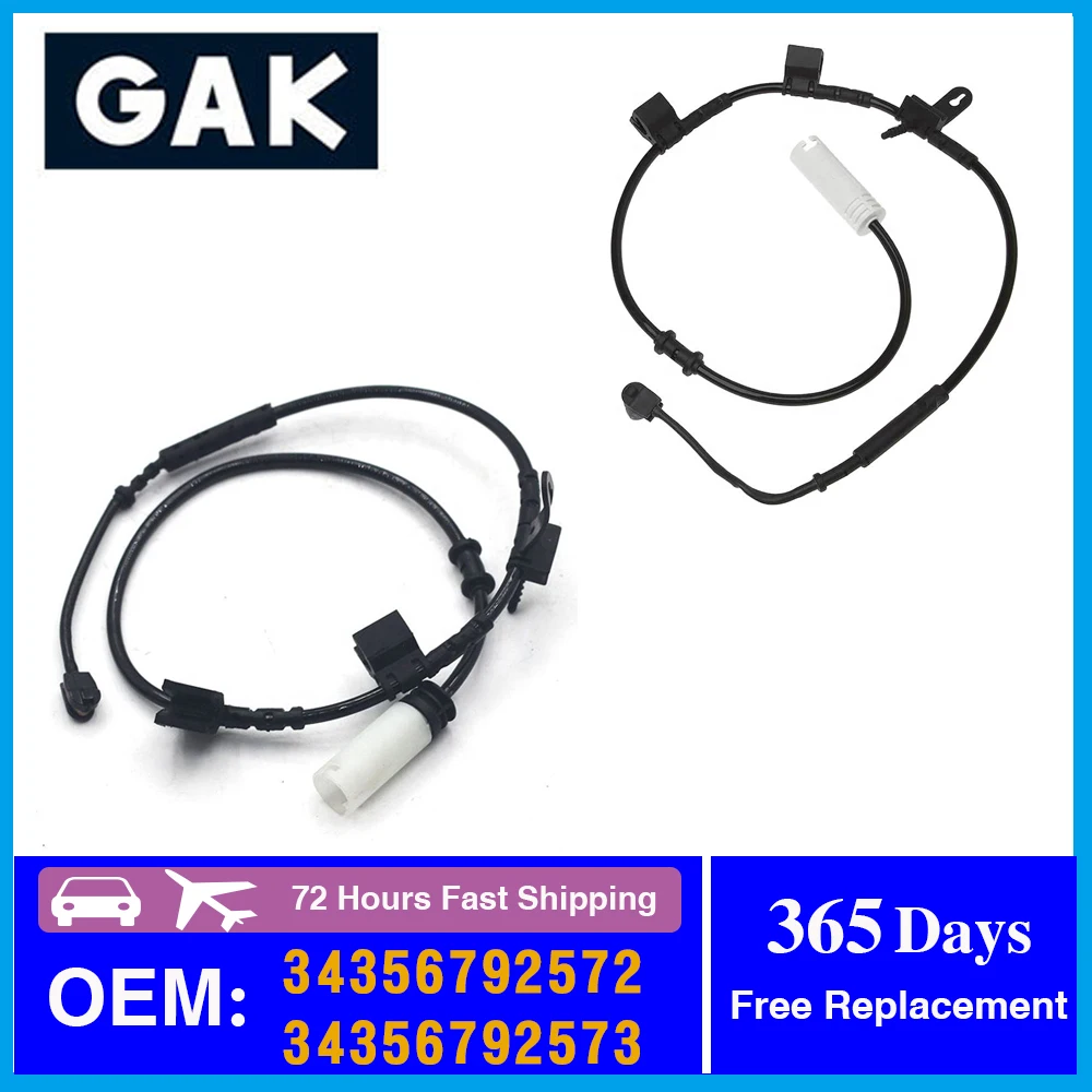 

Front + Rear Axle Brake Pad Wear Sensor for MINI R55 R56 R57 R58 R59 Brake Induction Wire Replacement 34356792572 + 34356792573