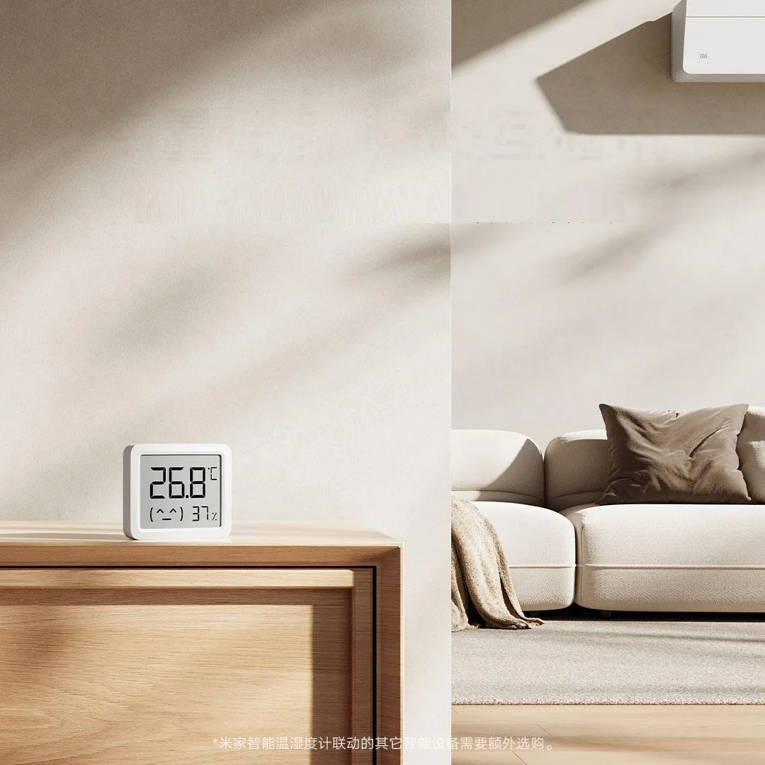 New Xiaomi Mijia Smart temperature humidity sensor 3 Mini Digital Hygrometer Humidity Work Mi Home APP China Region Only