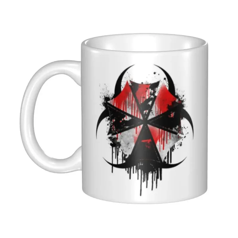 Umbrella Coffee Mugs DIY Personalized Horror Video Game Ceramic Tea Milk Mug