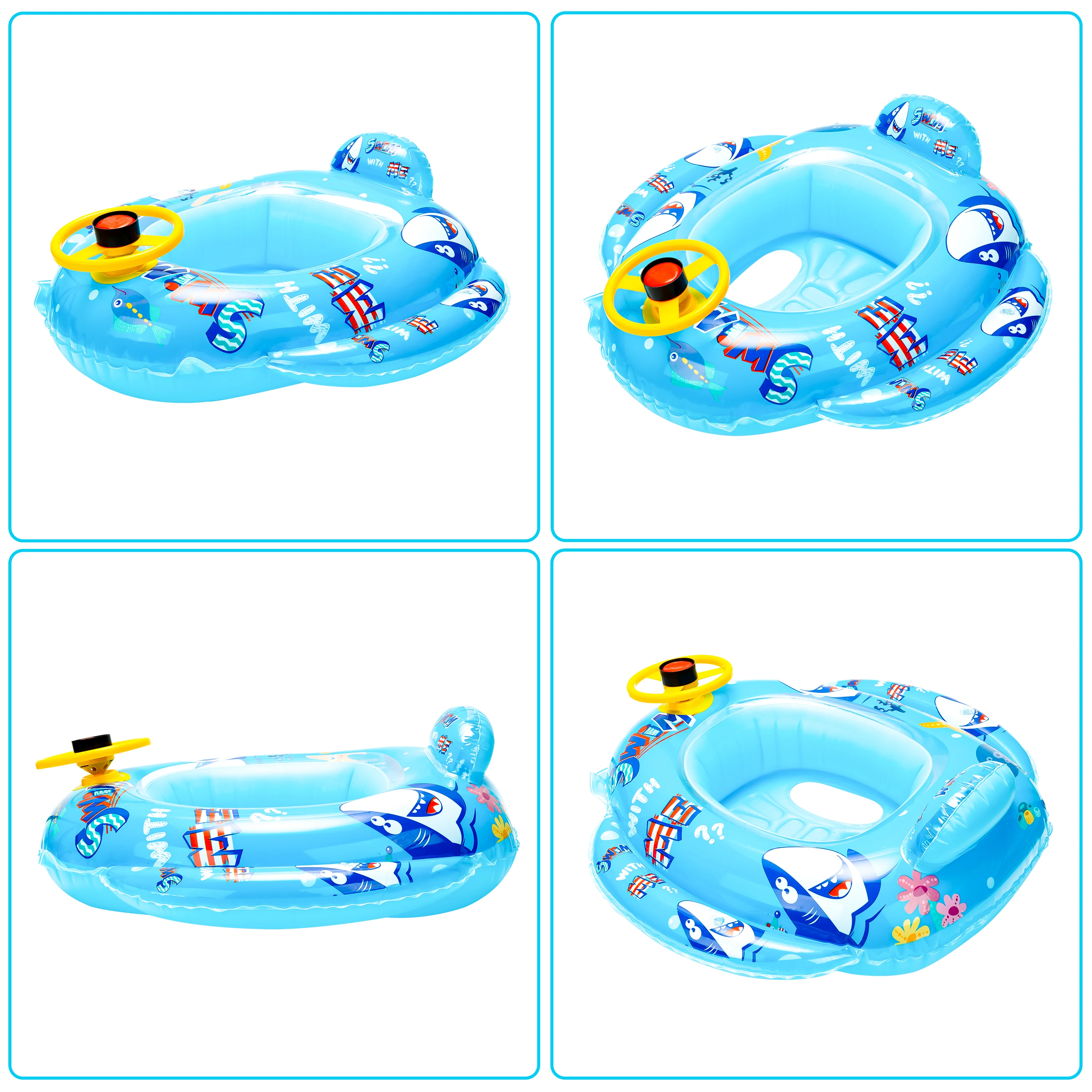 Inflatable Children Swimming Ring Toys Water Play Game Seat Bathtub Float Toddler Swim Circle Summer Fun Pool Summer Beach Party