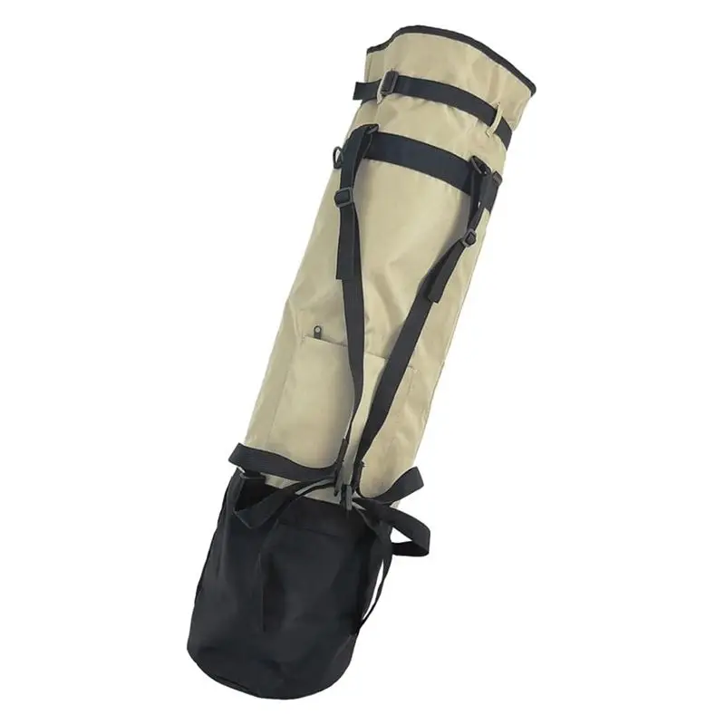 

Foldable For Golf Carry Bag, Small Design 8-10 Club Capacity, Adjustable Double Straps- Ideal For Travel For Golf Courses Beige