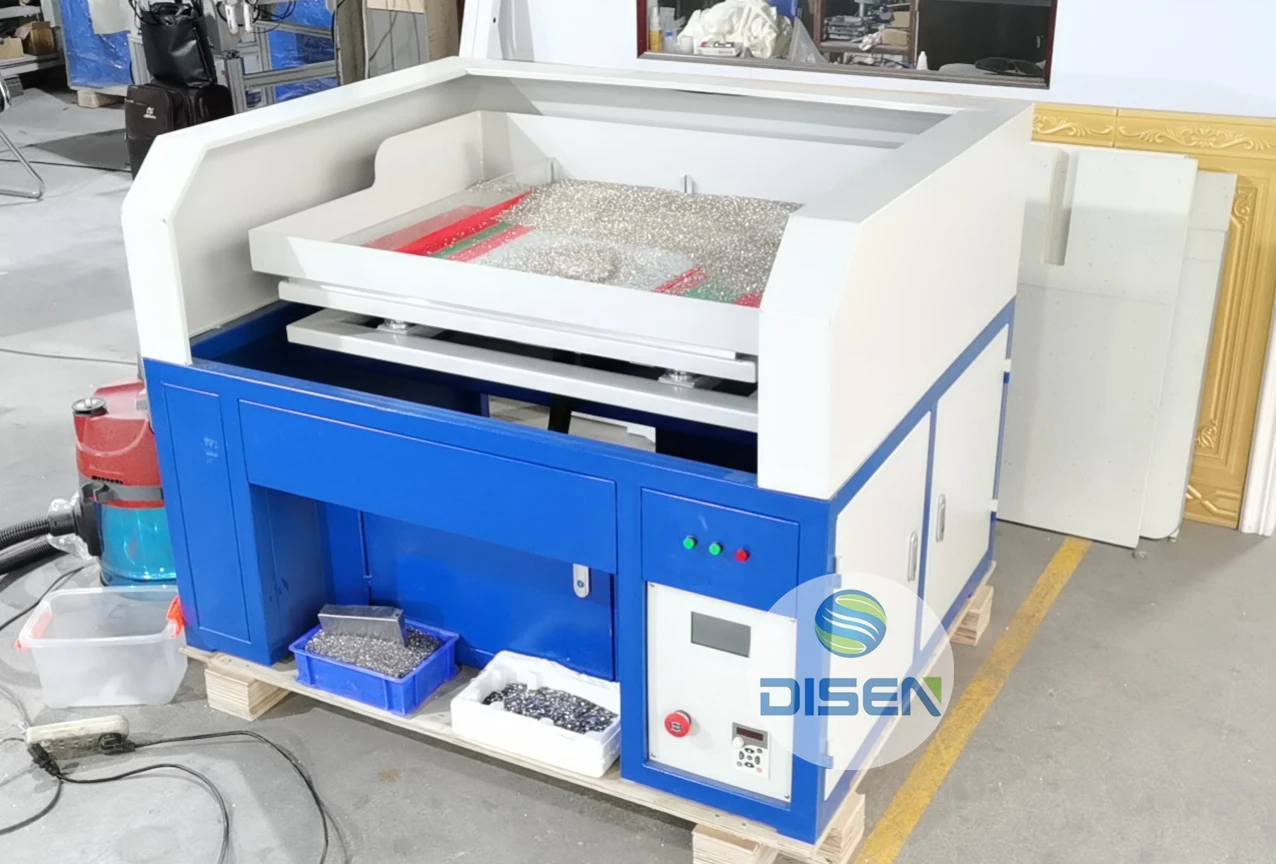 Factory Price Semi-Automatic Rhinestone Brushing Machine Rhinestone Motif Making Machine Rhinestone Transfer Hot Fix Machine