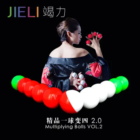 Deluxe Multiplying Balls (White/Red/Green Avaliable,43mm) One To Four Balls Soft Magic Tricks Stage Props Illusions Gimmick