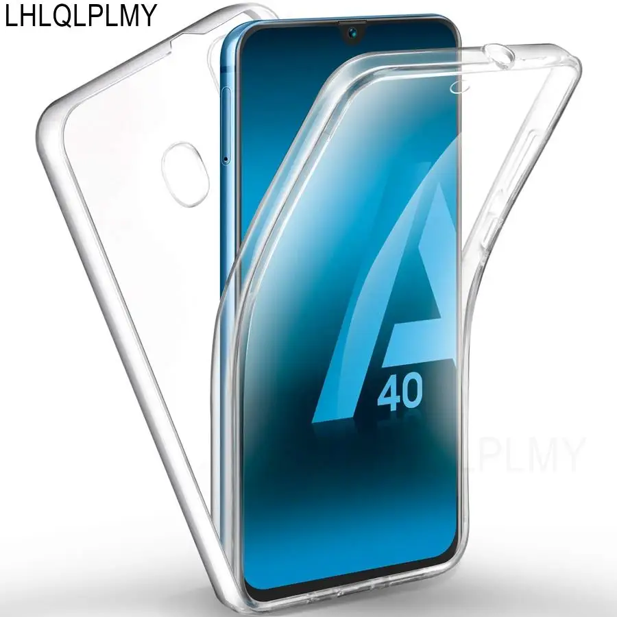 Double Sided Clear Case For Samsung Galaxy A10 A40 A50 A70 A20 A30 A21S A41 A06 J5 17 J6 A7 A6 2018 S23 FE S24 Plus Ultra Cover