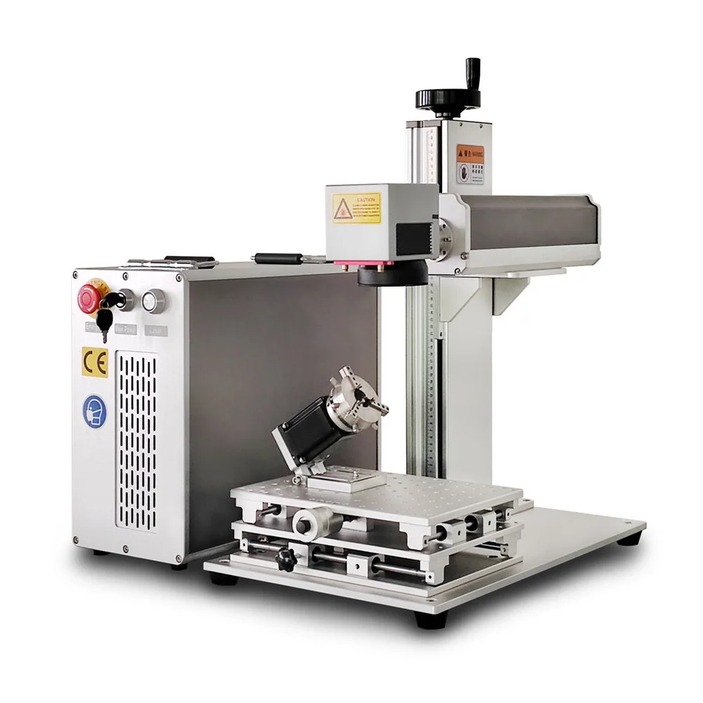 Printing Engraving Machine Manufacture 100w Desktop Max Raycus Jpt Fiber Laser Marking Machine