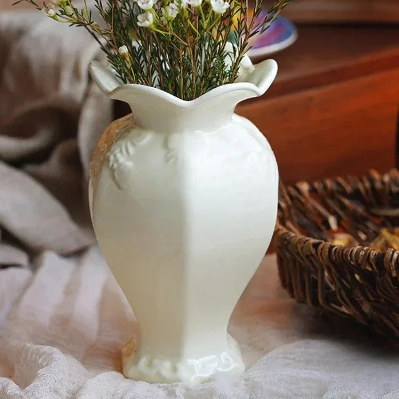 Vase high-end flower insert, European ceramic ornament