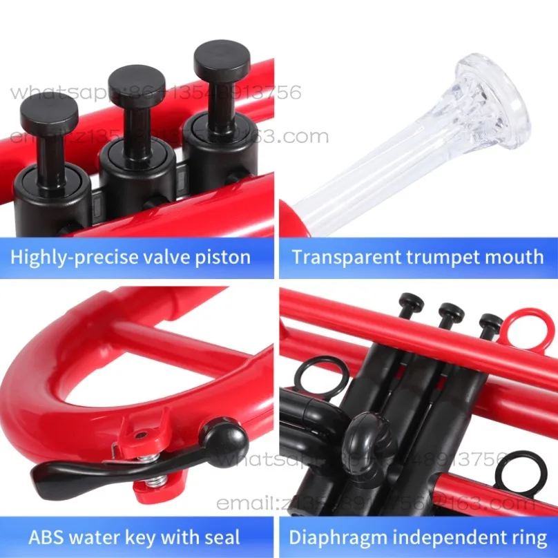 

B flat plastic trumpet musical instrument adult children beginner general factory direct spot