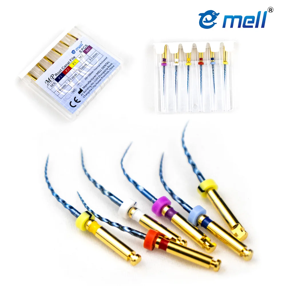 Dental Niti Files Dental SX-F3 Niti Rotary Blue Files Endodontic Files  6pcs/Box