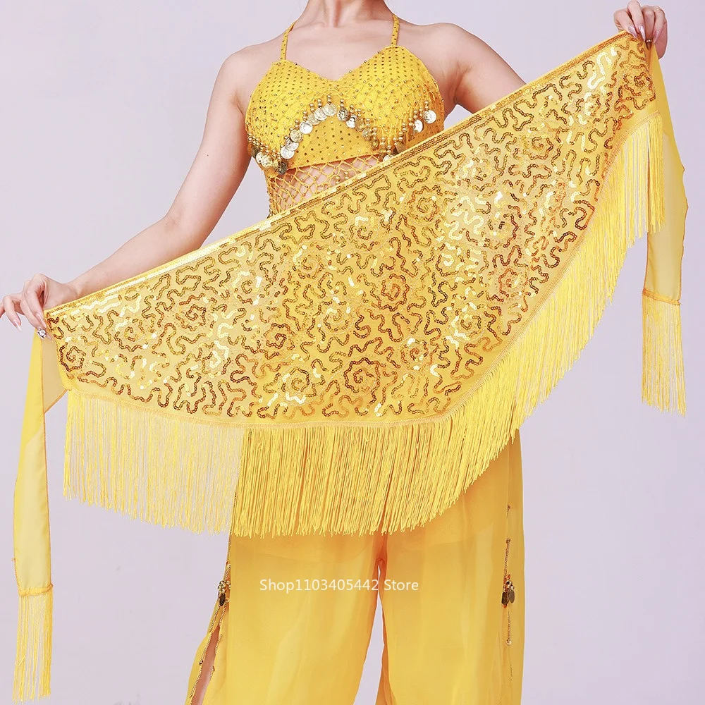 dance-wear-latin-stage-jazz-latin-dance-skirt-performance-waist-chain-fashion-clothes-women-clothing-tassel-sequin-hotsweet