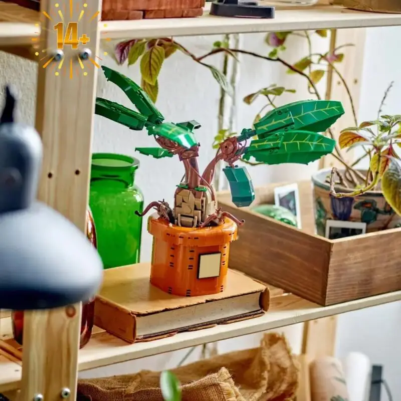 سلسلة أفلام شعبية جديدة مانديلا جراس بونساي اللبنات الحلي لهواة الجمع أو إرسال هدايا صديق متوافق 76433