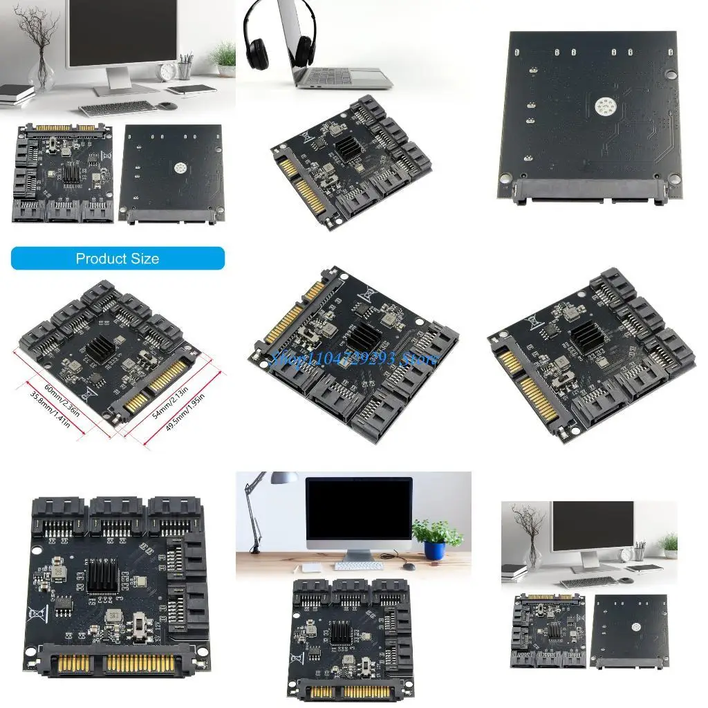 

Y2GD SATAs Port Multipliers for Simultaneous Data Transfer Five Device Support HassleFree Setups