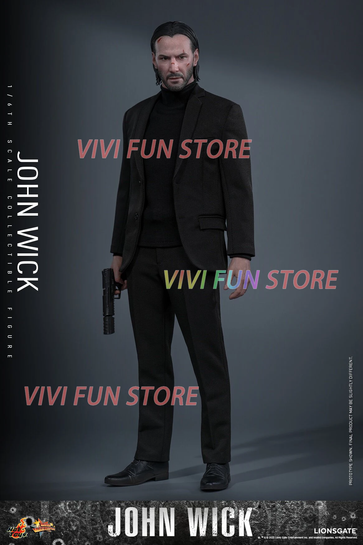 In Stock Original HT MMS832/833AE John Wick Movability Model Toys HOT TOYS Concept Art Series 1/6TH SCALE COLLECTIBLE FIGURE - view 2