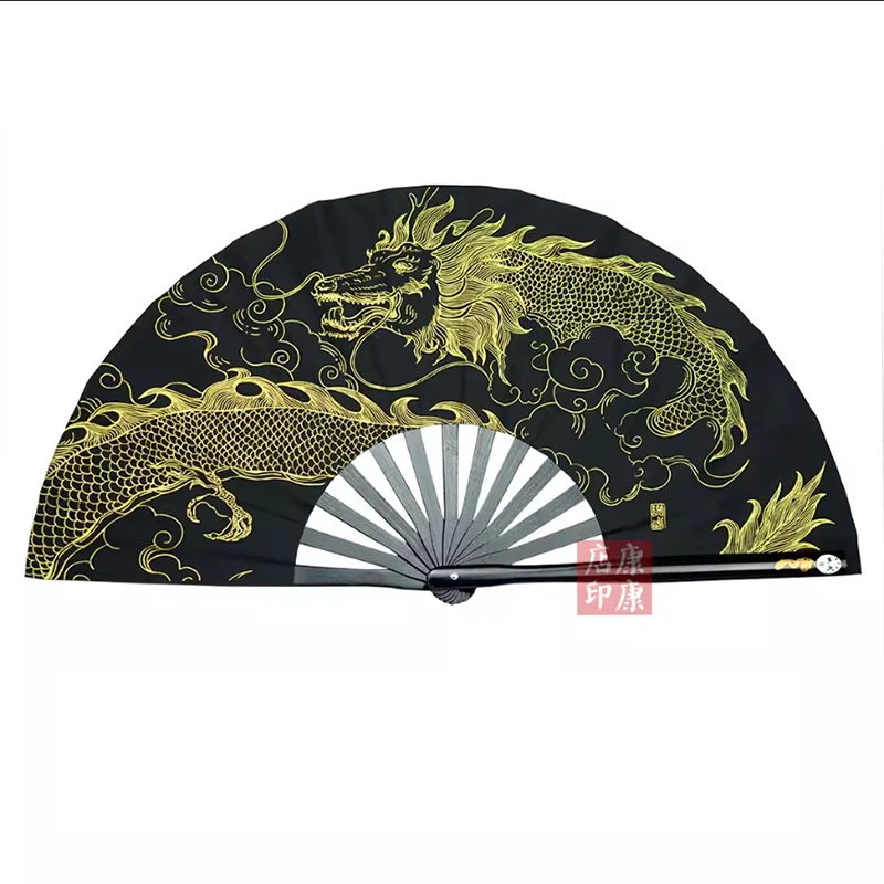 Kung Fu Tai Chi Fan Bamboo 33cm High-grade Right Hand Performance Fan Martial Arts Fans Wushu Products